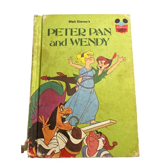 Walt Disneys Peter Pan And Wendy Hardcover 1981 Grolier Book Club Edition Random - Picture 1 of 16
